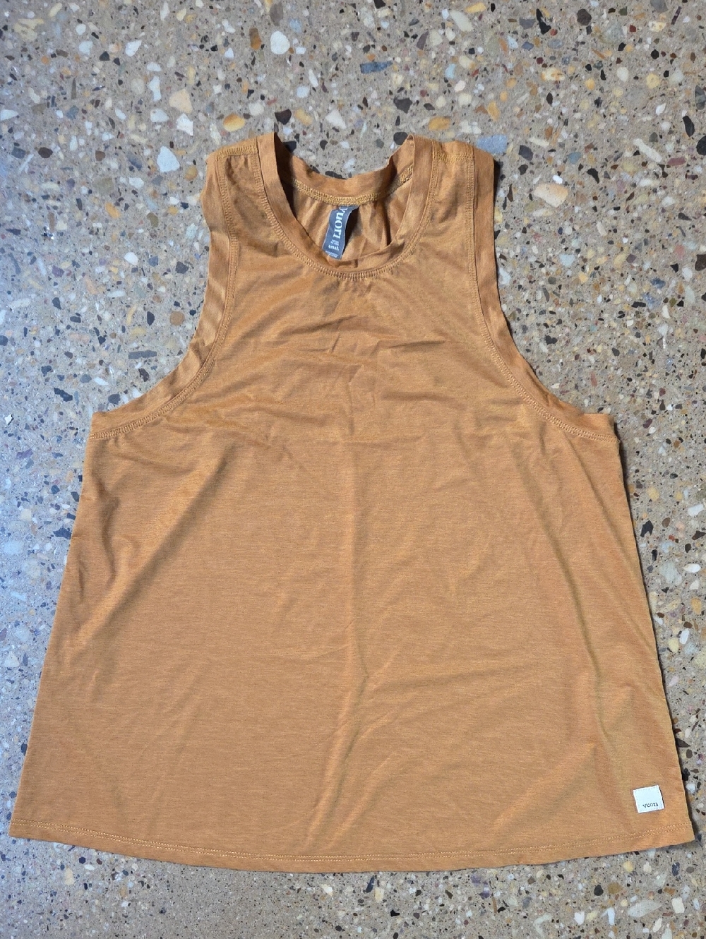 Vuori Honey Mustard Sleeveless Crewneck Tank Size S